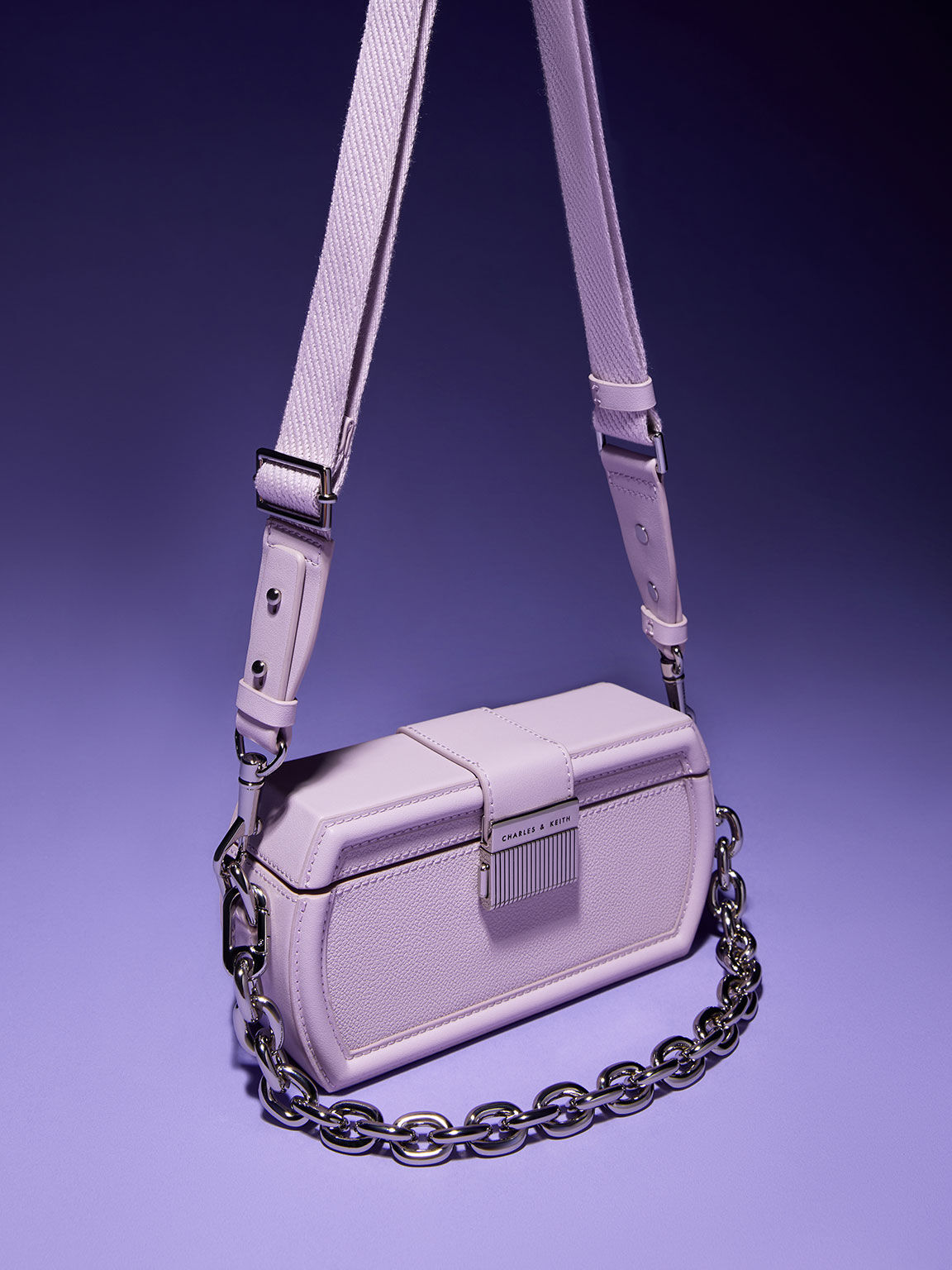 Charles and 2024 keith purple bag