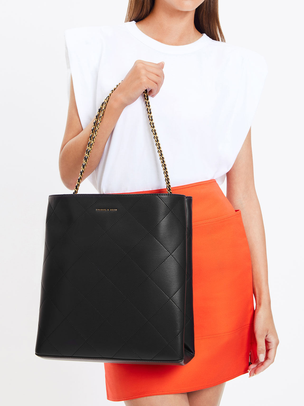 Black Leia Tote Bag | CHARLES & KEITH