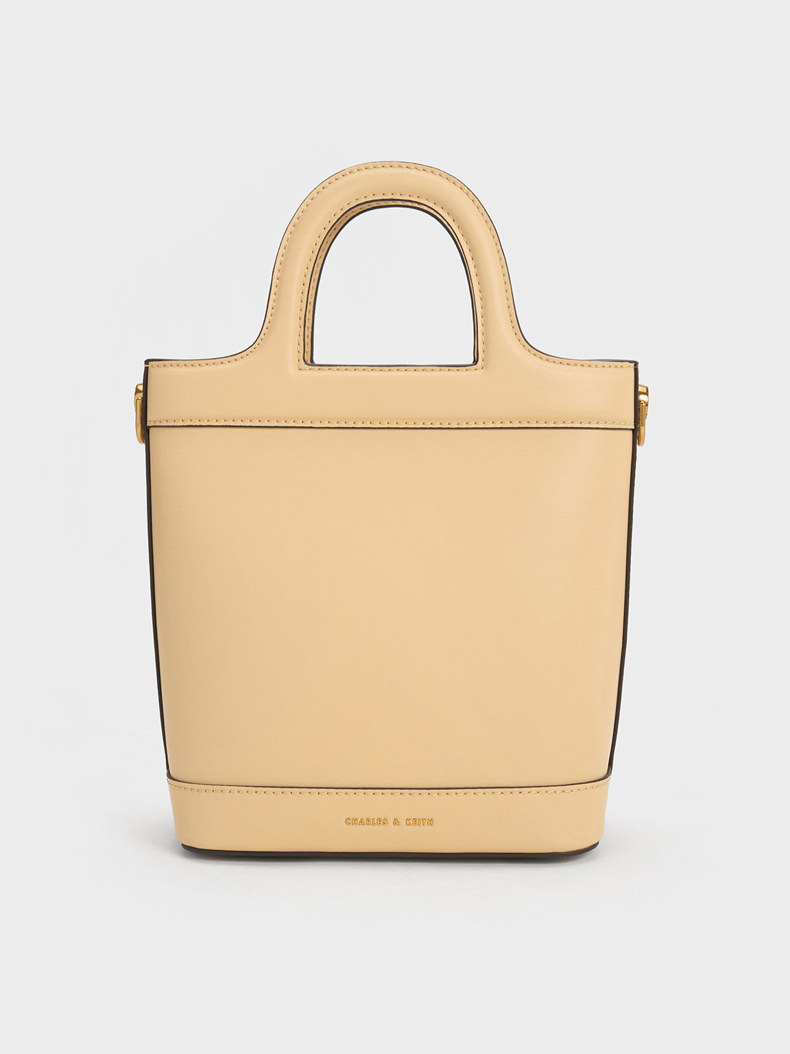 Bronte Top Handle Bucket Bag, Beige, hi-res