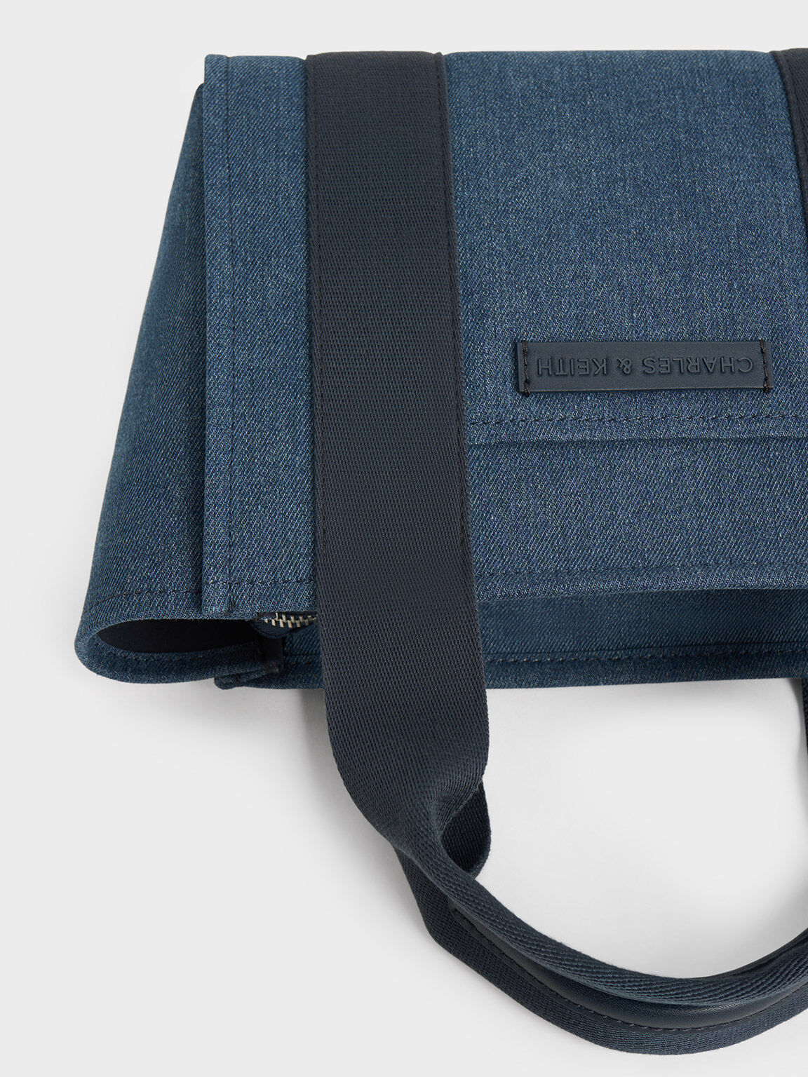 Kay Denim Tote Bag, Denim Blue, hi-res