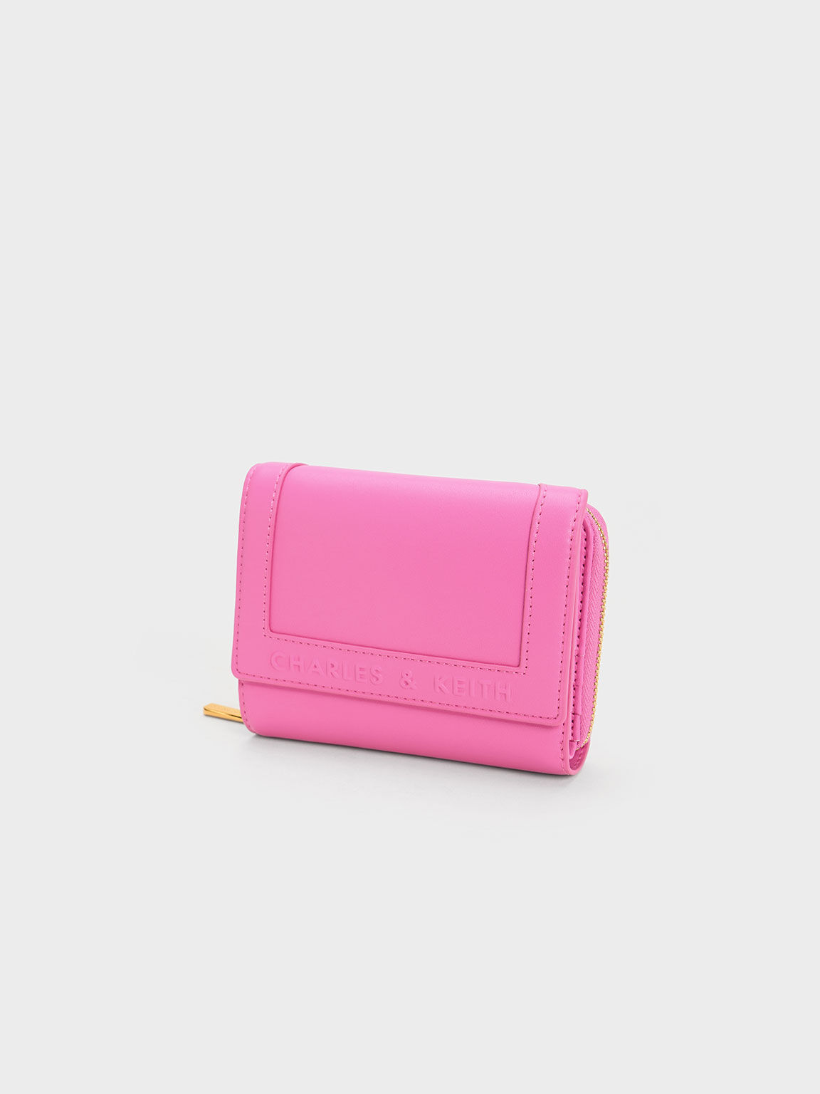 Pink Braided Strap Card Holder - CHARLES & KEITH International