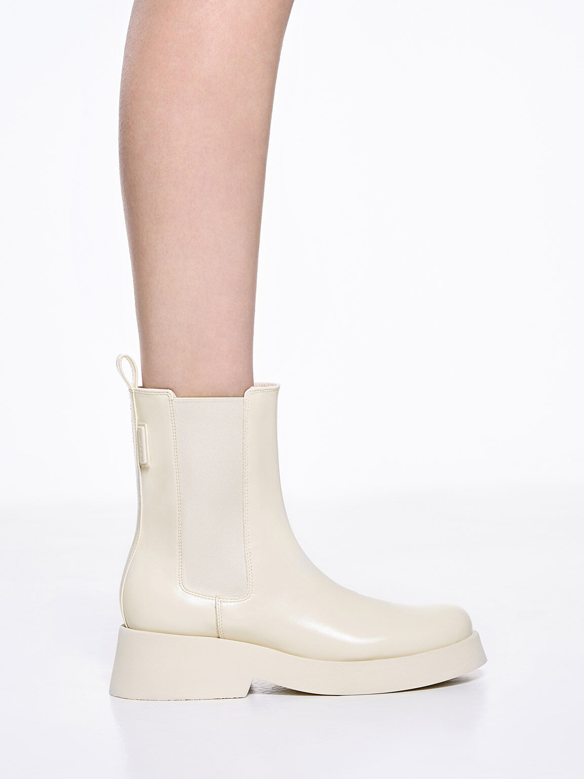 Giselle Chelsea Boots, Cream, hi-res