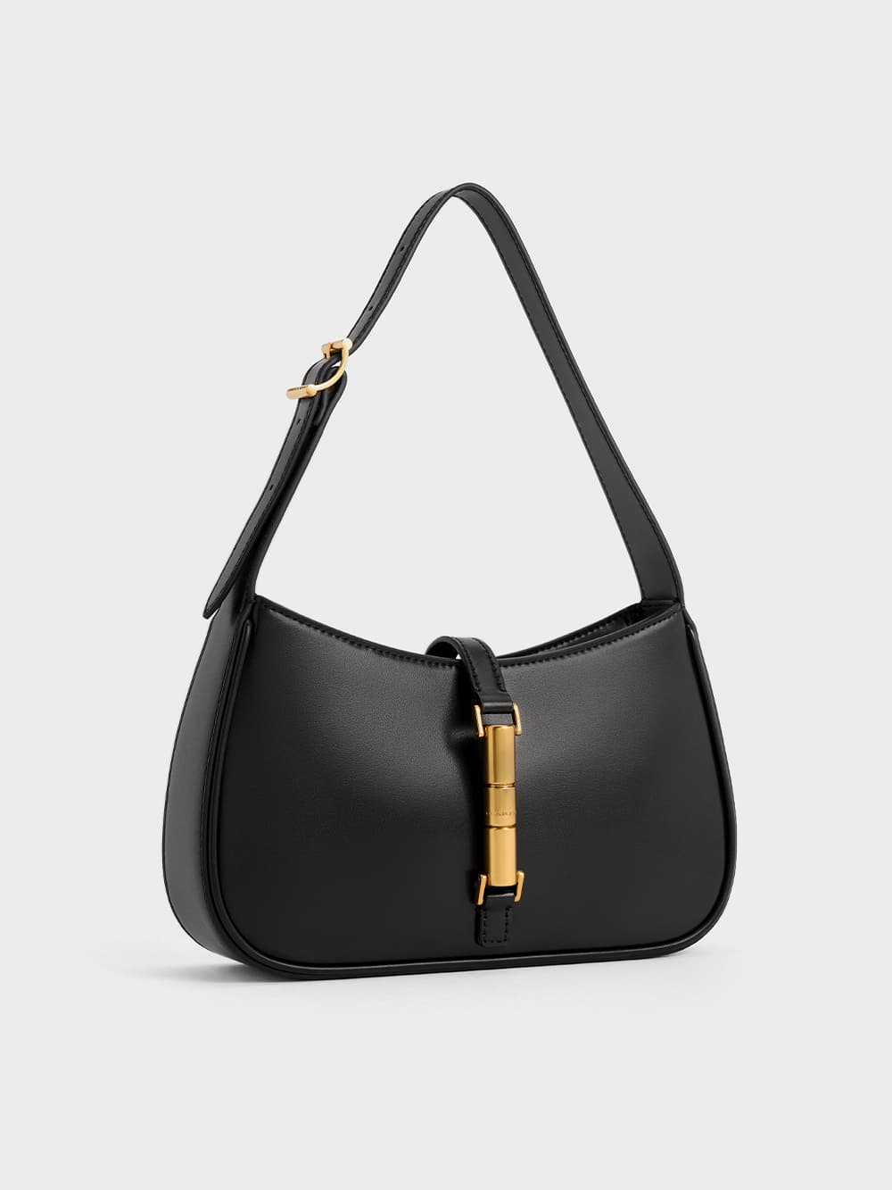 Bolso Cesia con acento metálico en Negro  - CHARLES & KEITH