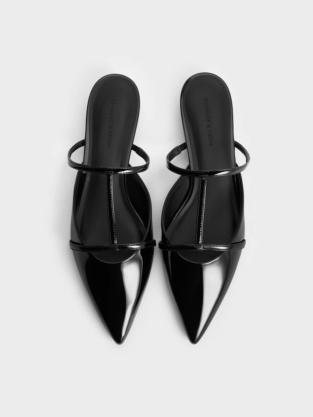 Women’s Clara T-Bar Pointed-Toe Mules - CHARLES & KEITH