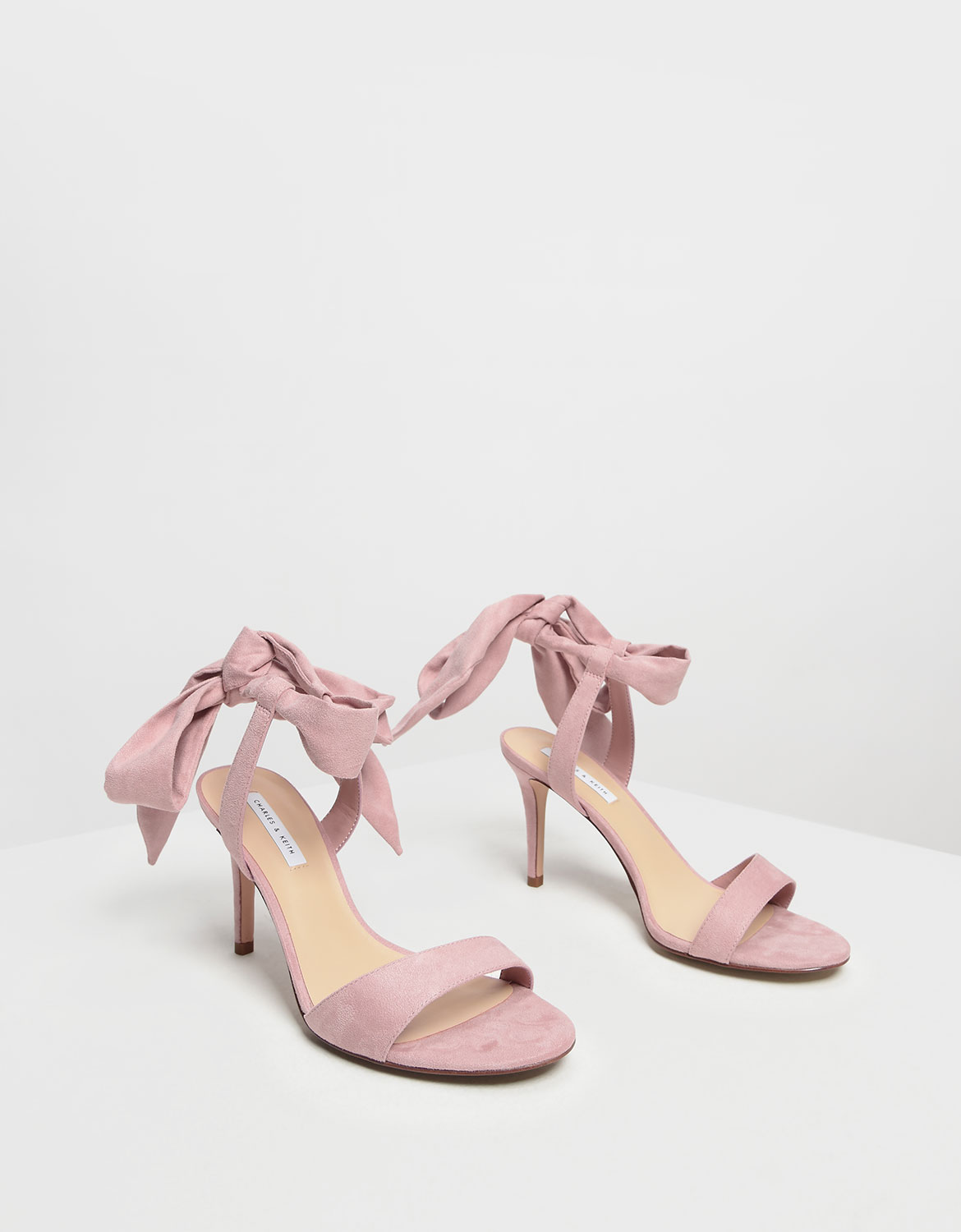 Beige Leather Pointed-Toe Slingback Pumps - CHARLES & KEITH RO