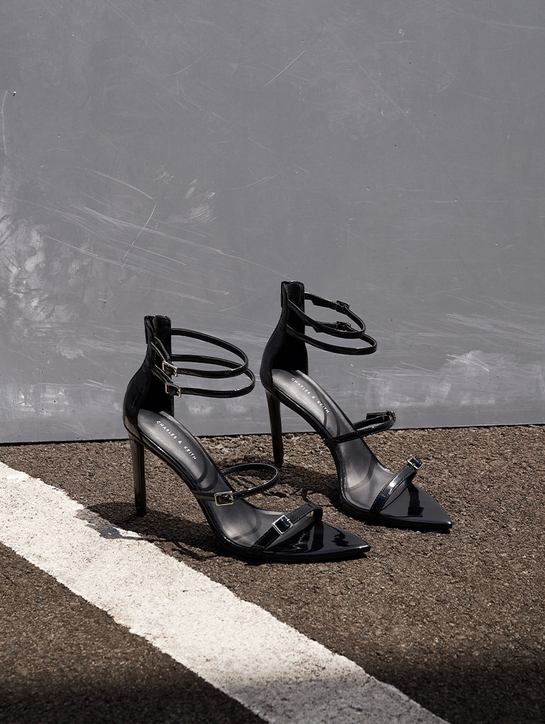 Charles & Keith Sandals  Charles and keith shoes, Black sandals, Heels