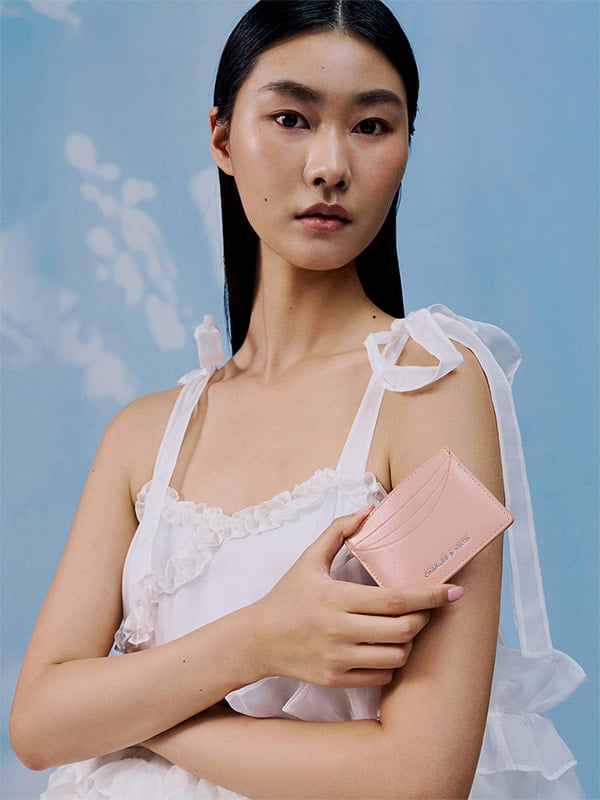  Light Pink Sigrid Card Holder - CHARLES & KEITH