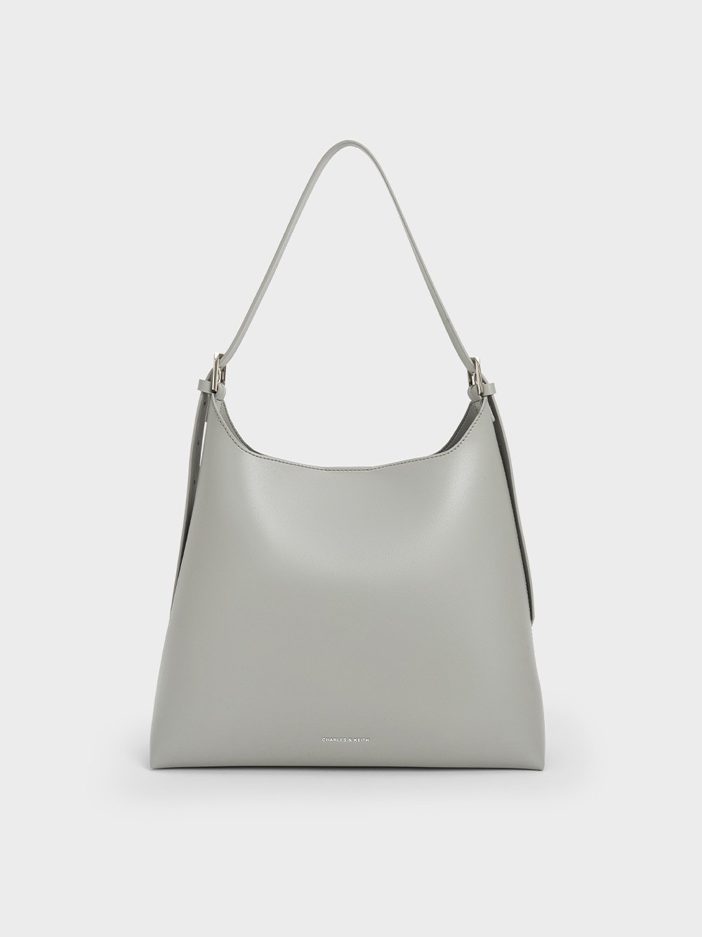 Women’s Grey Hertha Trapeze Slouchy Hobo Bag  - CHARLES & KEITH