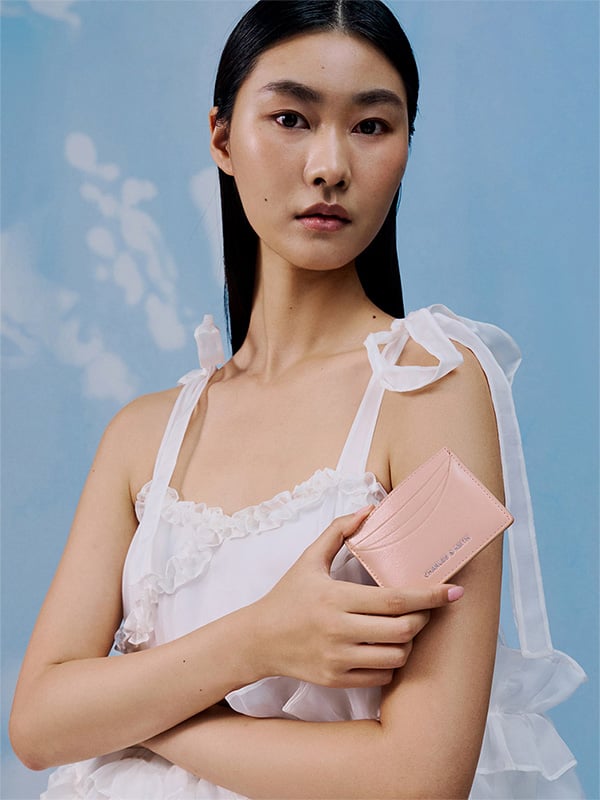 Light Pink Sigrid Card Holder - CHARLES & KEITH