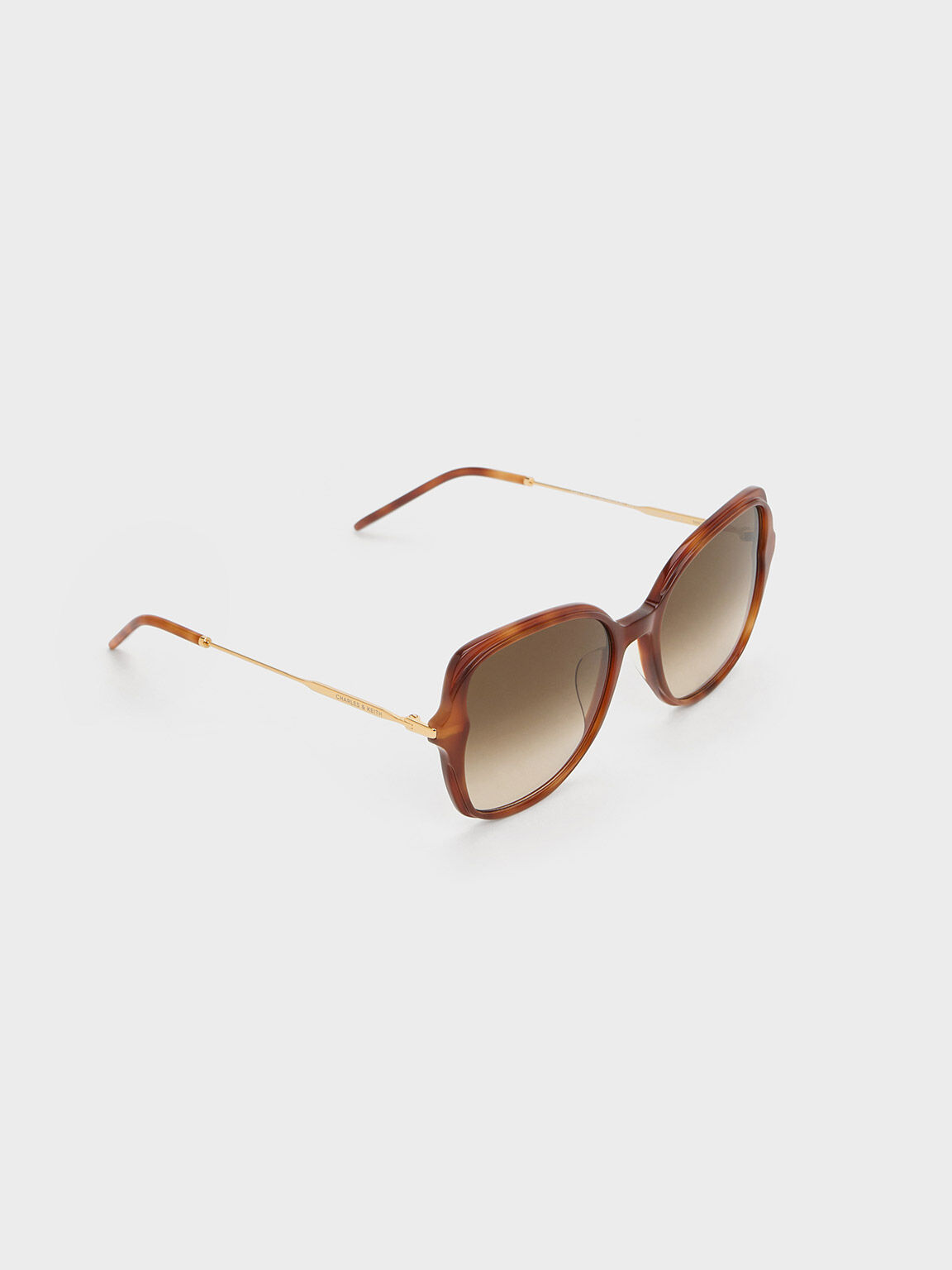 Wire Frame Butterfly Sunglasses - Cream