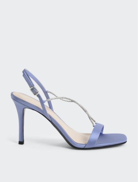 Charles & Keith, Shoes, Charles Keith Adel Recycled Polyester Gemstrap  Slingback Ballerina Pumps