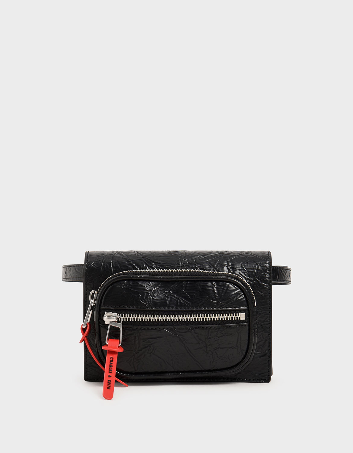 charles & keith mini shoulder bag with zip