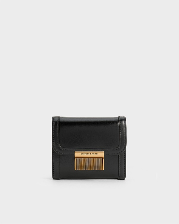 Women's Black Charlot Wallet - CHARLES & KEITH