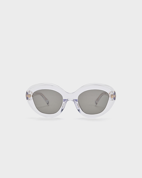 Women's Clear Recycled Acetate Cateye Sunglasses - CHARLES & KEITH