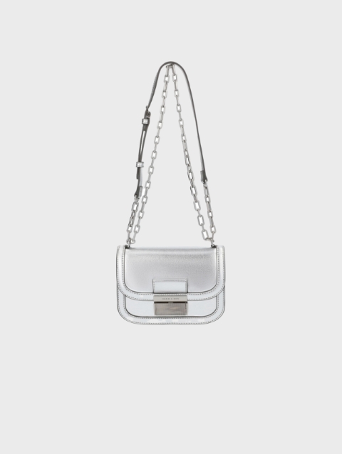 Charles & Keith Charles Keith Black Saddle Bag With Gold Chain Detail - $56  - From Emmy