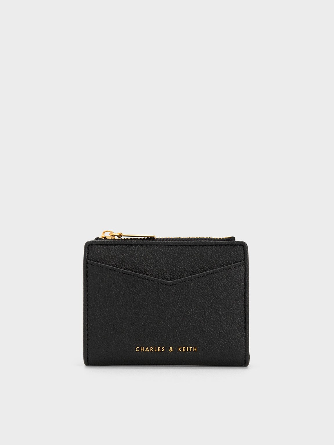 Black Quilted Card Holder - CHARLES & KEITH TH