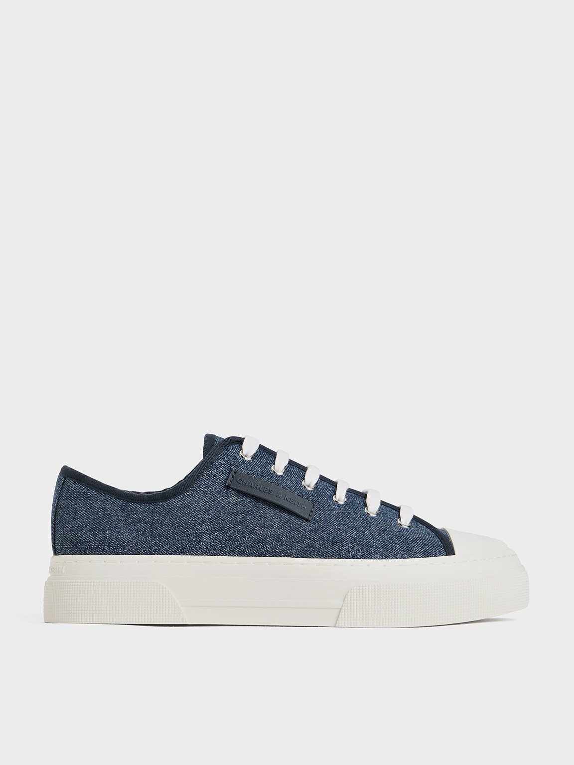 Denim Kay Denim Low Top Sneakers CHARLES KEITH ZA