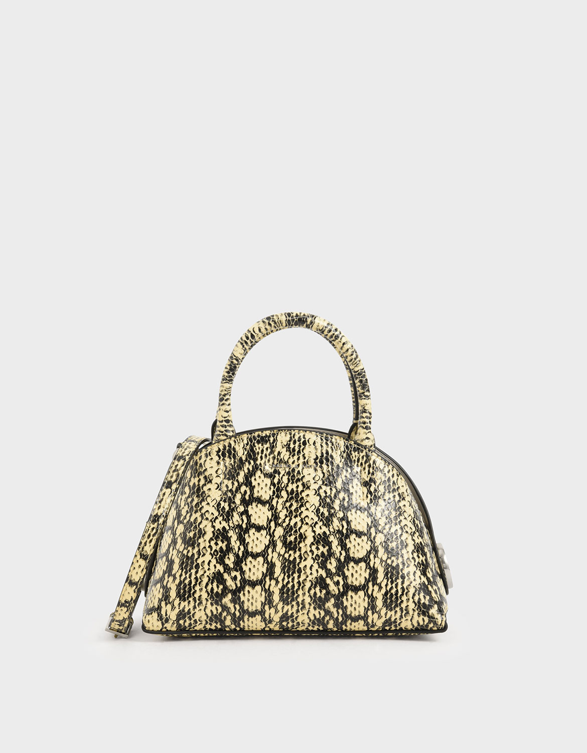 snake print luggage