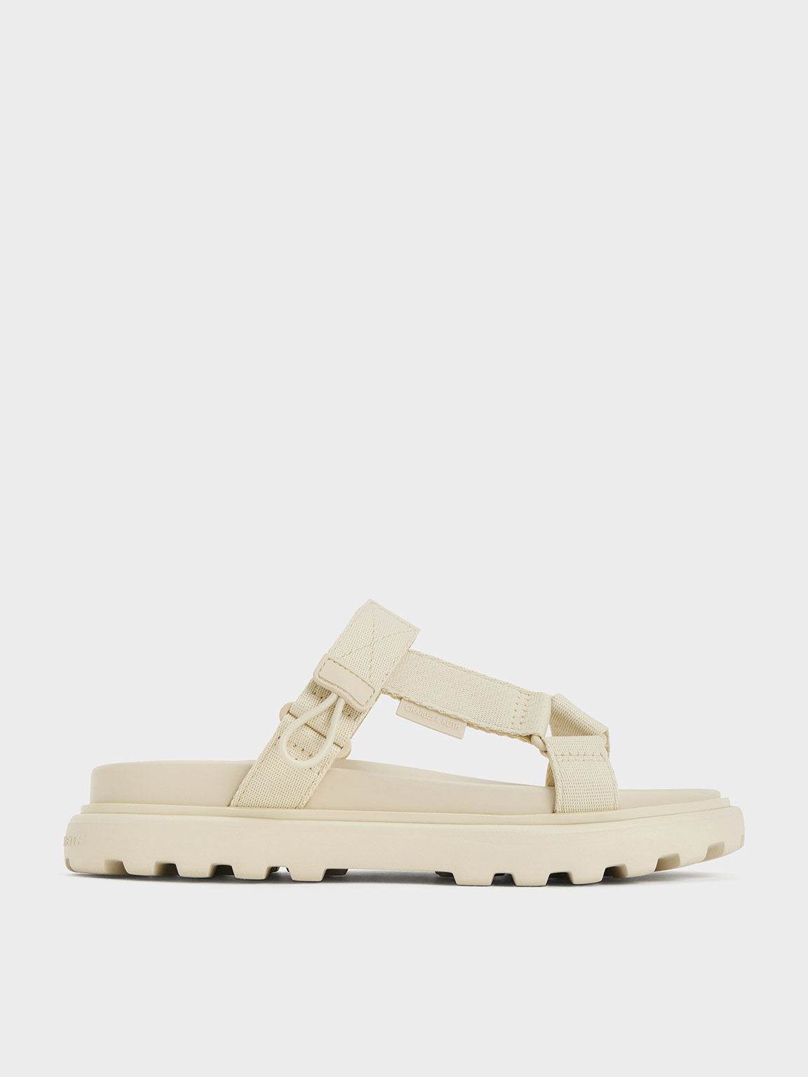 Charles & Keith Maisie Sports Sandals In Beige