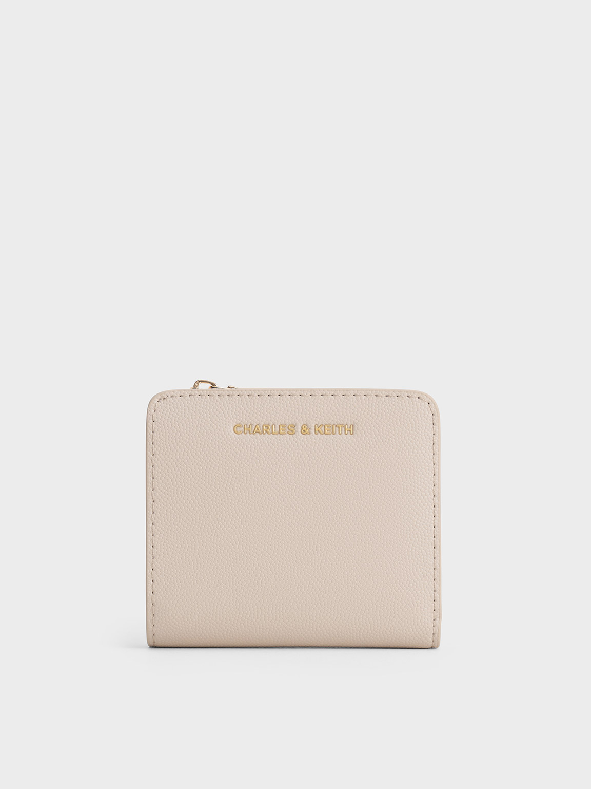 Oat Top Zip Small Wallet - CHARLES & KEITH US