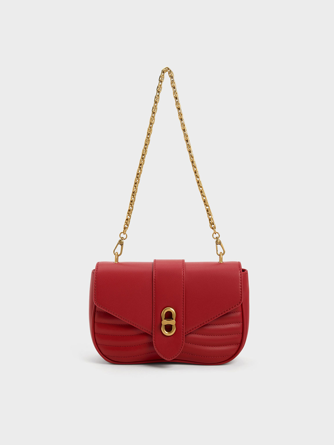 Red leather crossbody on sale handbags