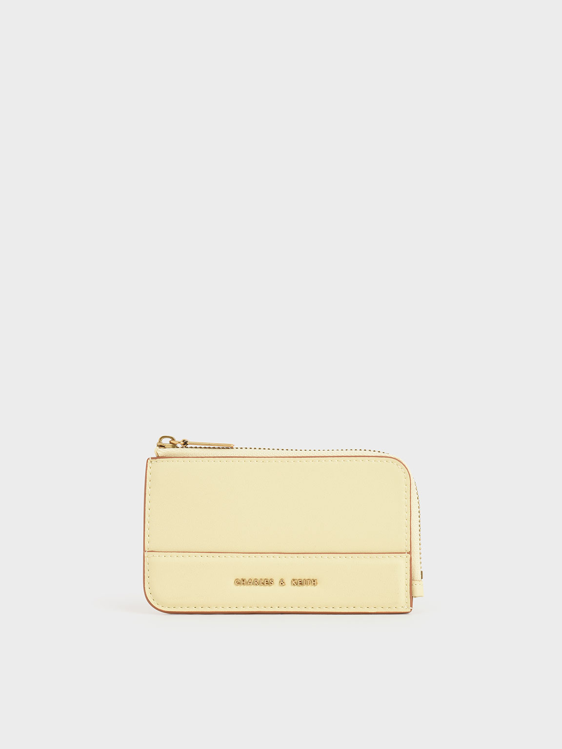 Butter Top Zip Card Holder - CHARLES & KEITH International