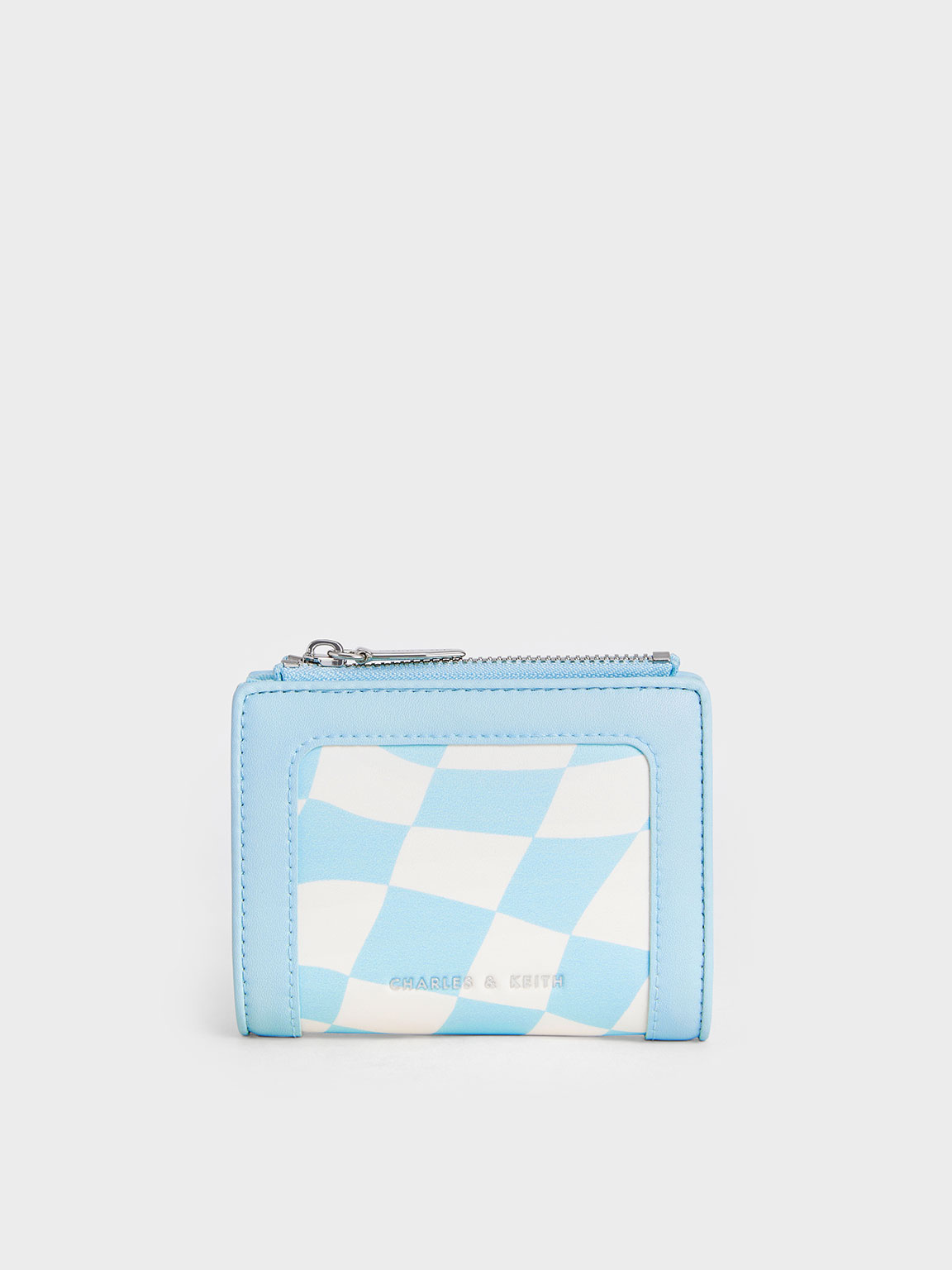 Light Blue Quilted Mini Wallet, CHARLES & KEITH