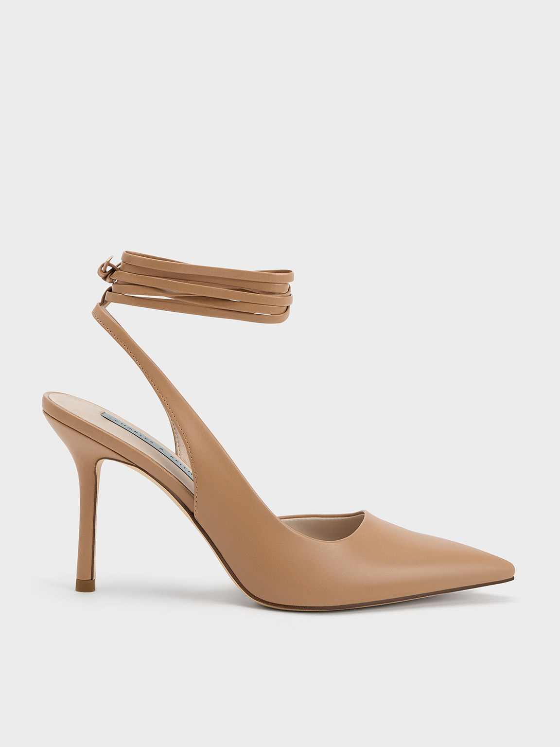 Sand Tie-Around Slingback Pumps - CHARLES & KEITH US