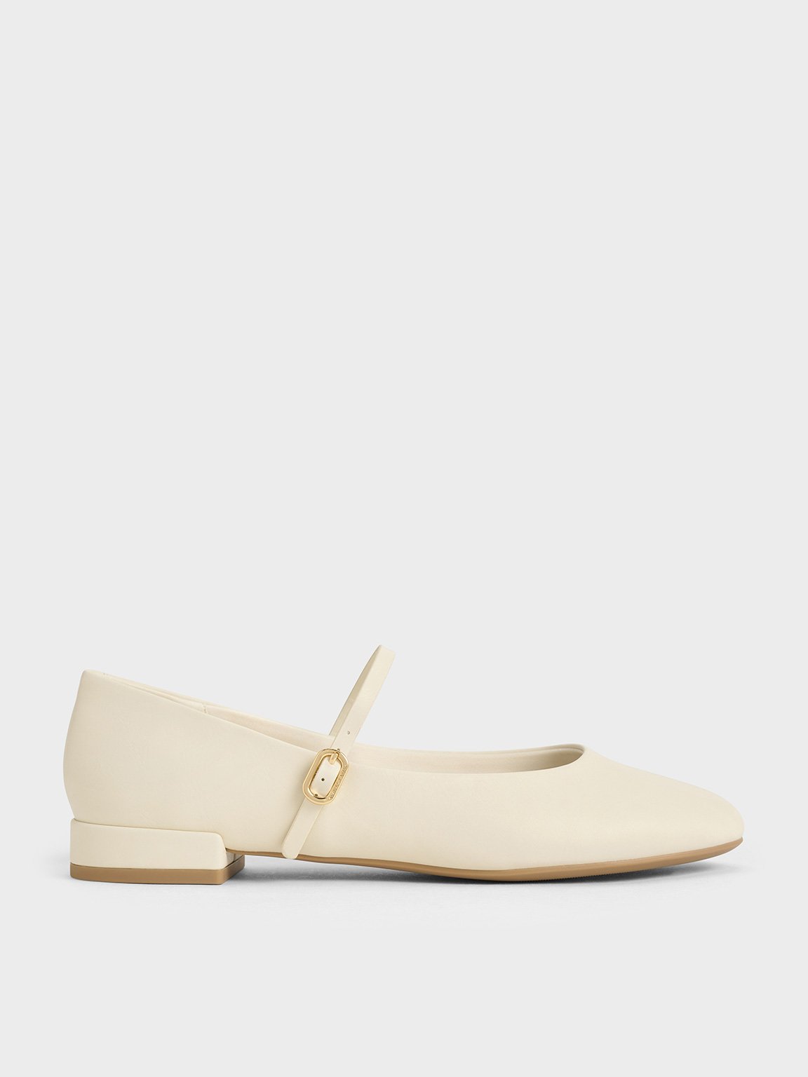 Chalk Round-Toe Mary Janes - CHARLES & KEITH MY