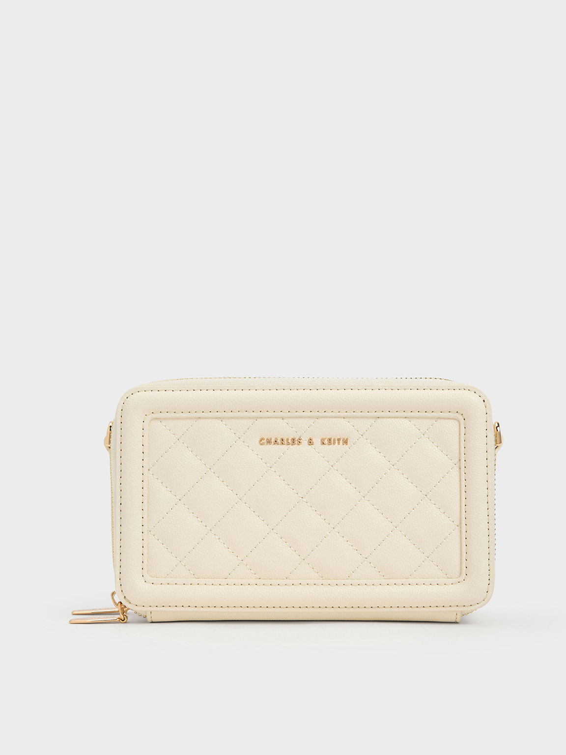 Quilted Boxy Long Wallet - Pink