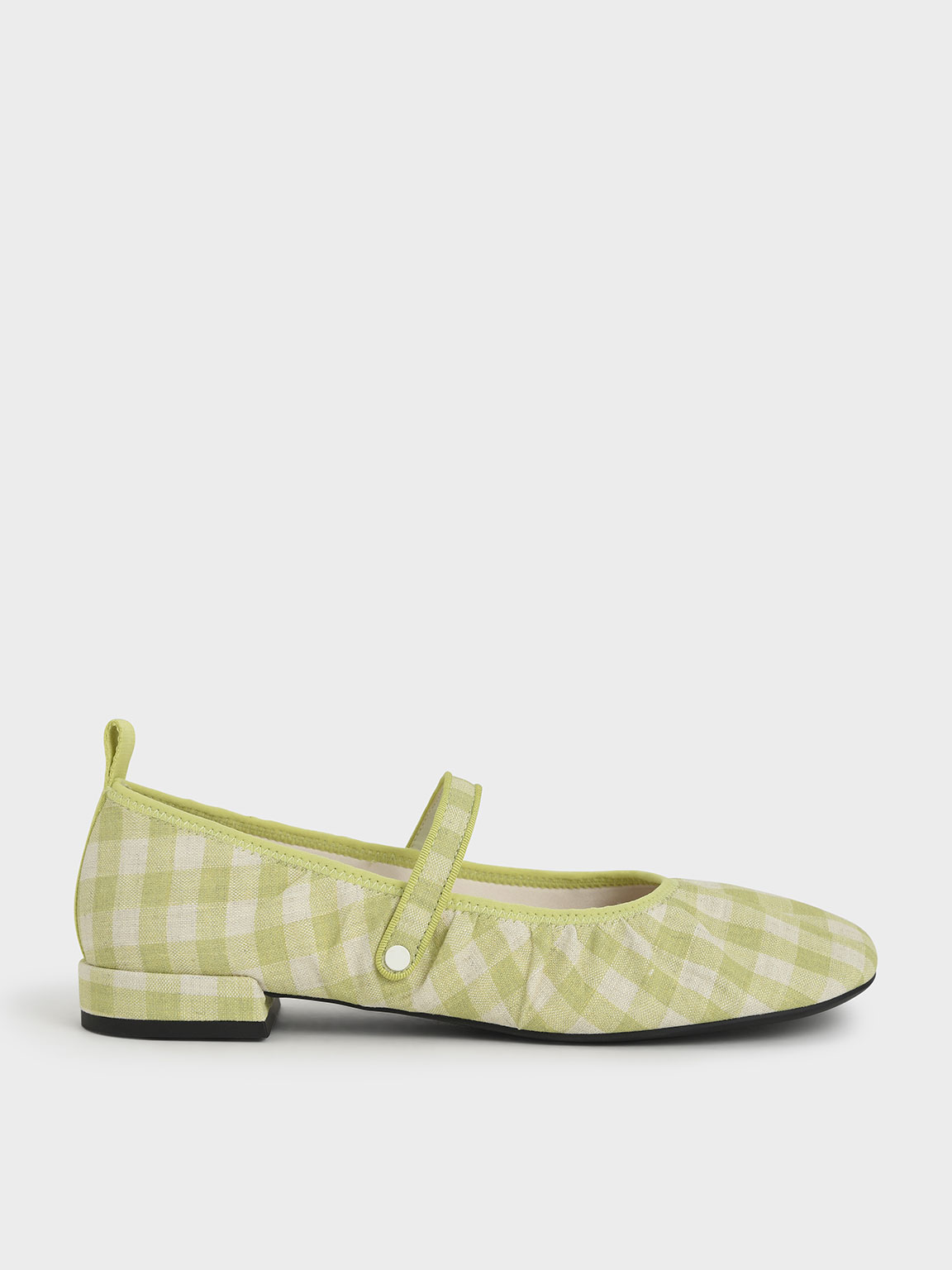 Woven Gingham Mary Janes - CHARLES & KEITH US