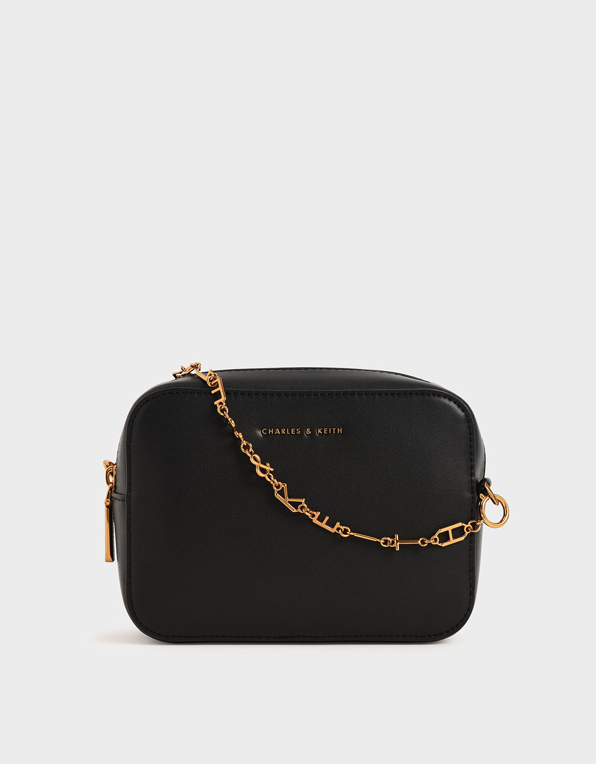 Charles and keith best sale chain link classic handbag