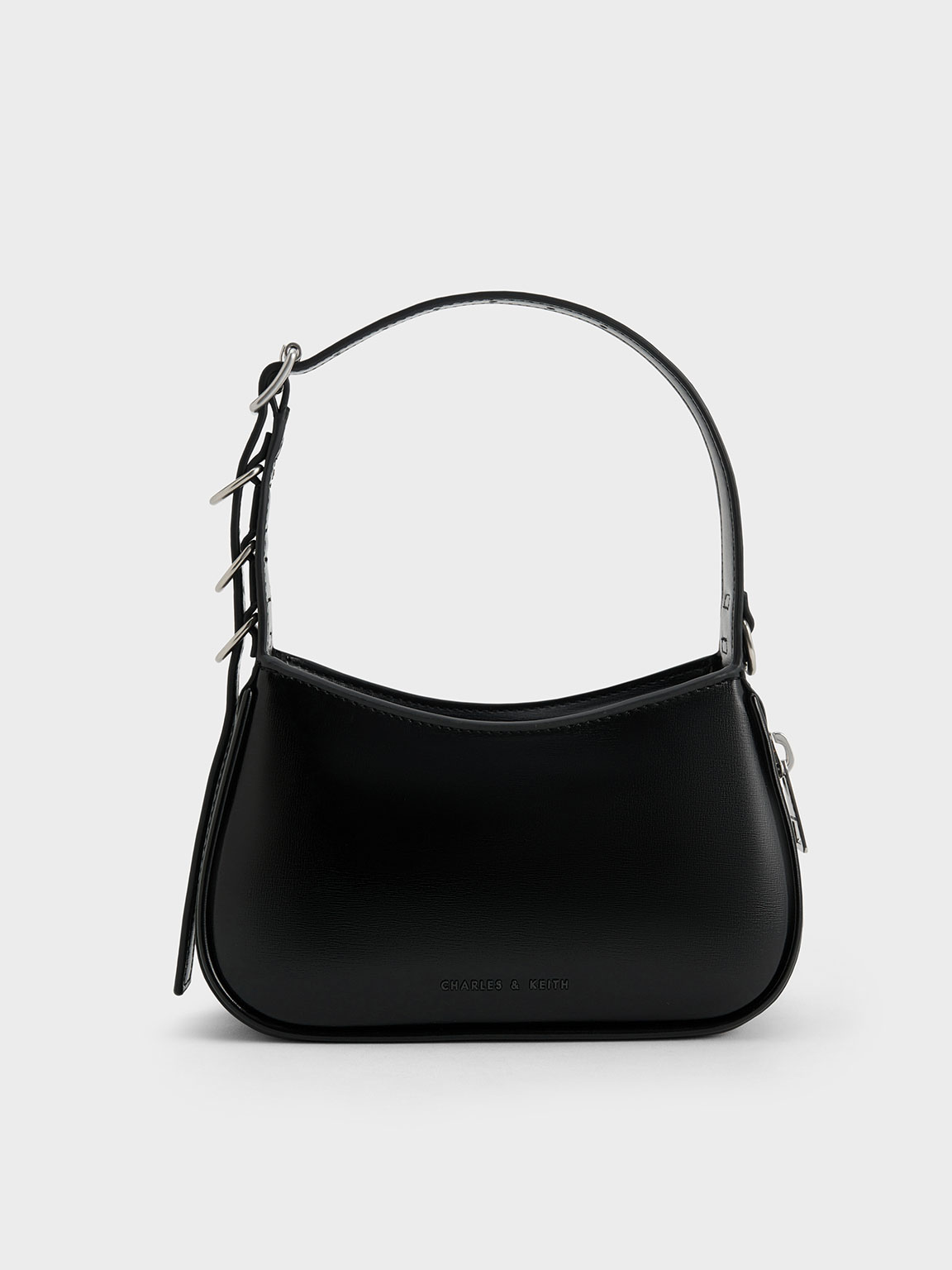 Noir Mini Rebel Hobo Bag - CHARLES & KEITH US