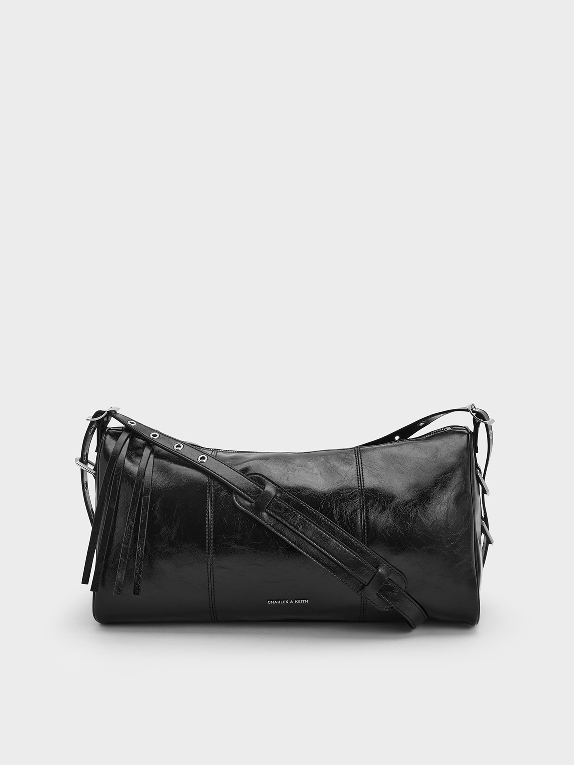 C. Wonder June Half Moon Signature Women's Shoulder Bag Black
