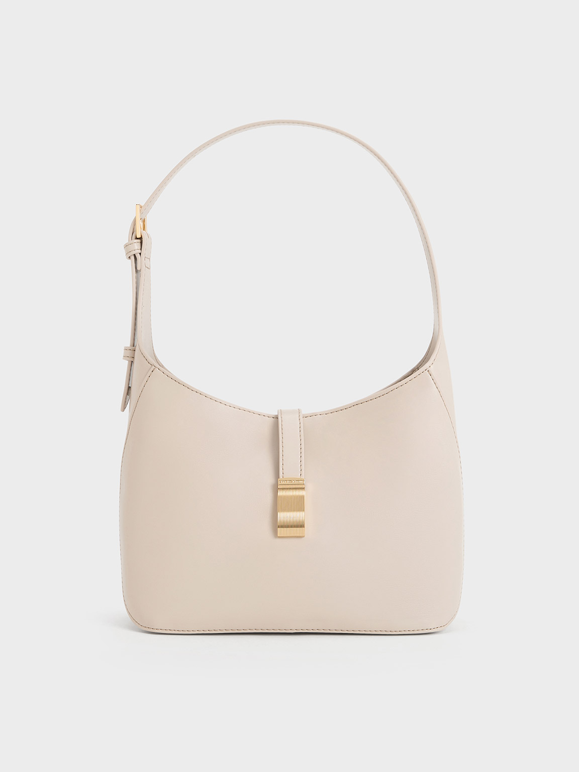 Oat Wisteria Belted Shoulder Bag - CHARLES & KEITH US