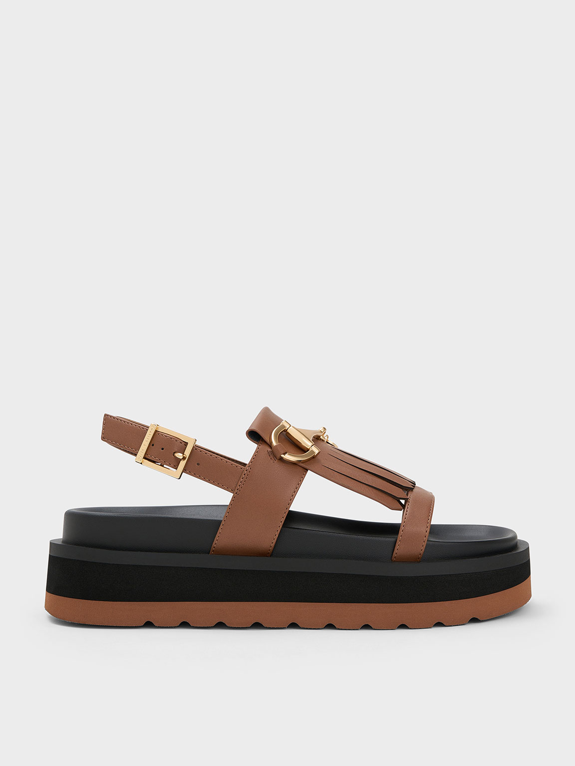 Block-heeled sandals - Brown/Black - Ladies | H&M IN