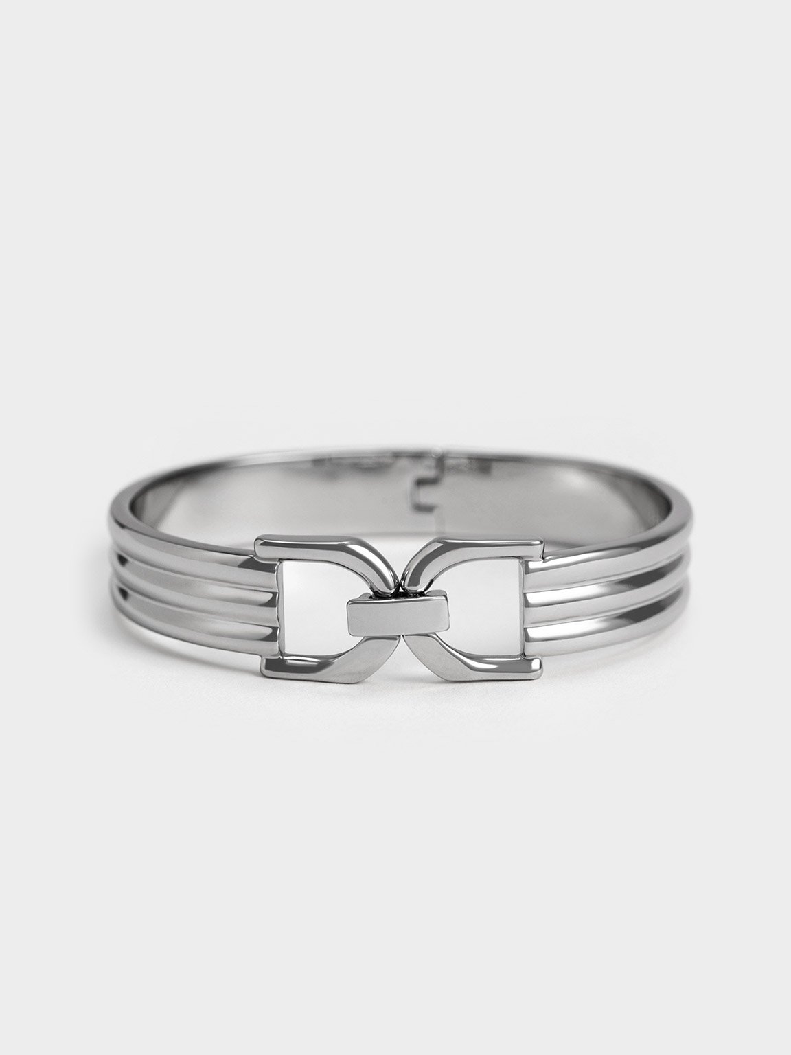 Charles & Keith - Women's Chain-Link Ring, Silver, S