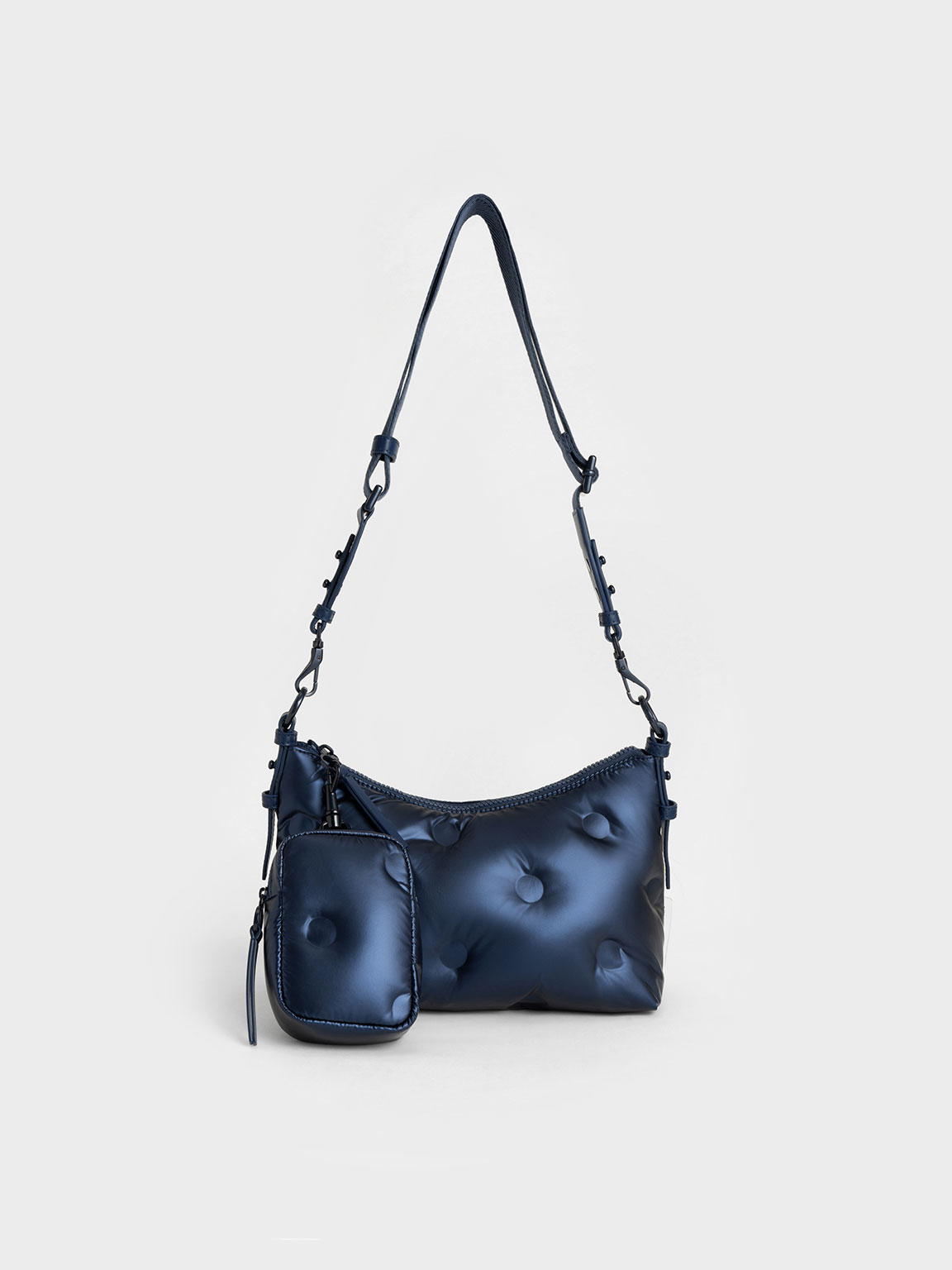 Navy Sianna Nylon Crossbody Bag CHARLES KEITH International