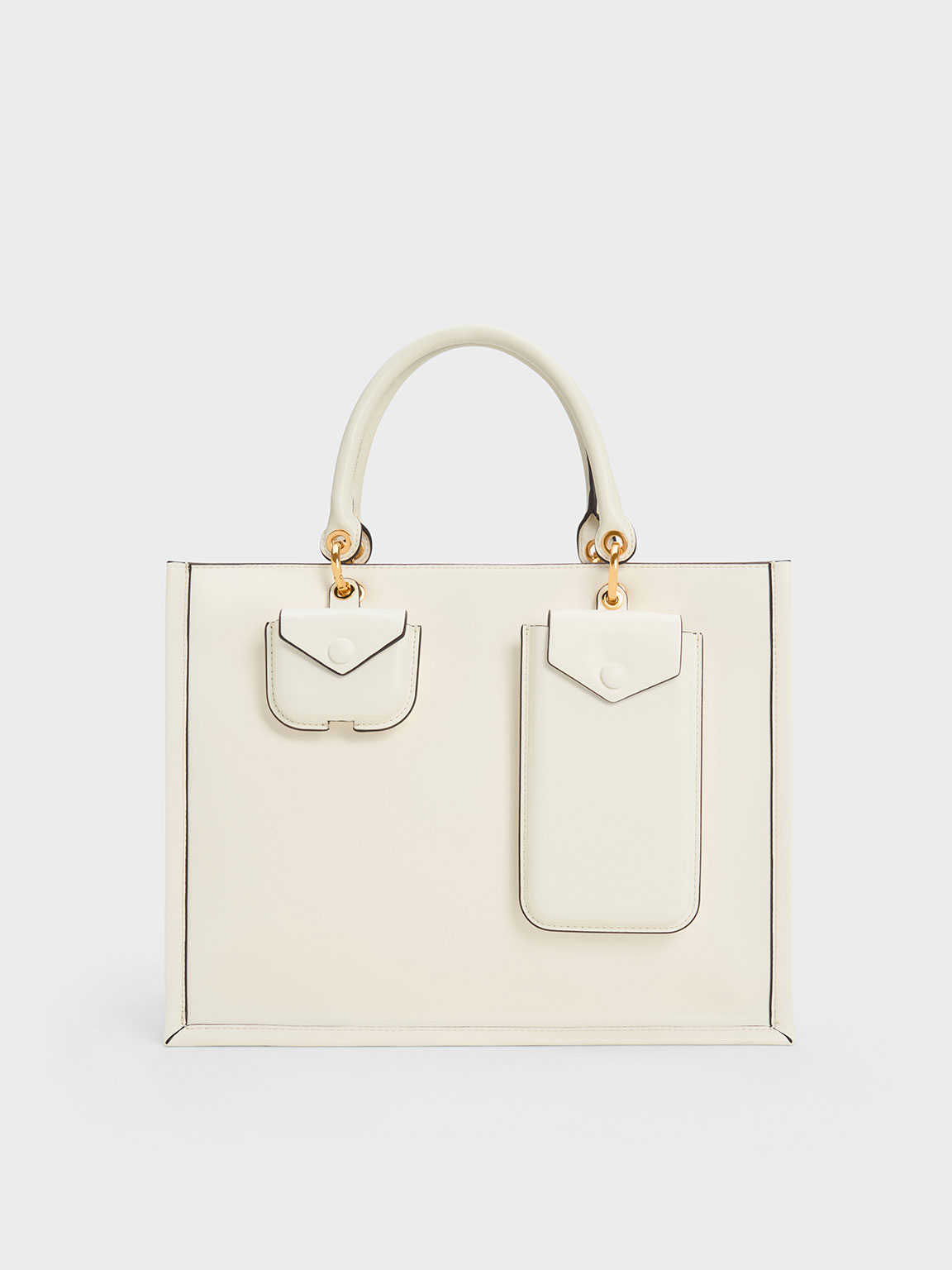 Surgoine White Multi Women's Tote & Satchel bags