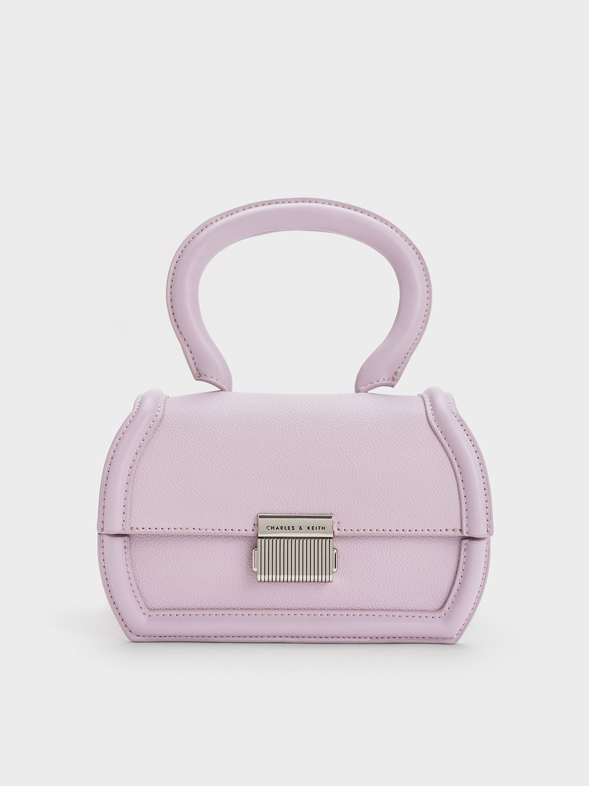 Balenciaga: Pink Mini Hourglass Top Handle Bag