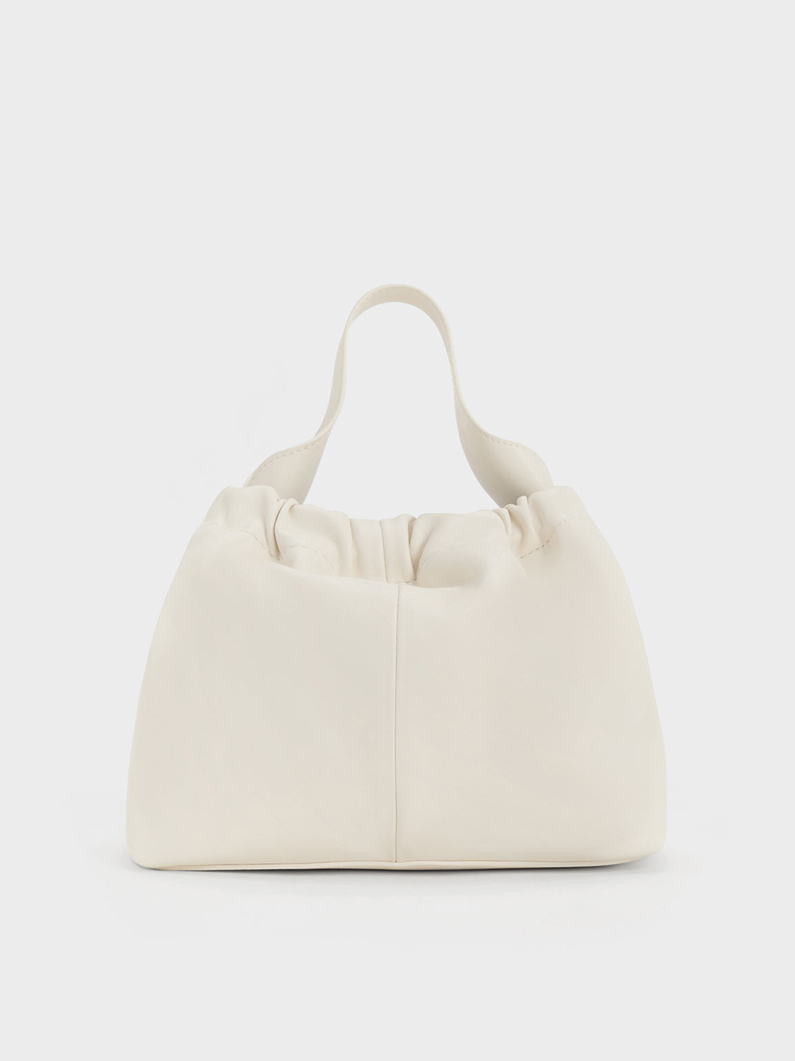 Charles & Keith Ally Ruched Slouchy Bag in Pink