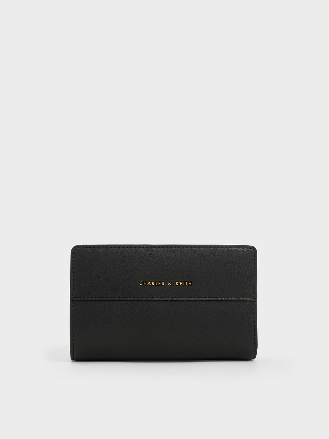 Black Basic Long Wallet, CHARLES & KEITH