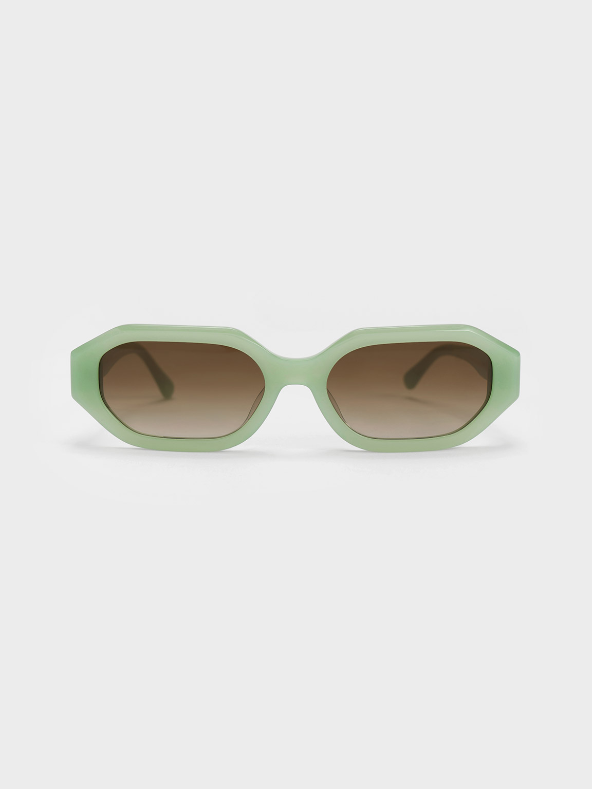 Mint Cat-Eye Polarized Sunglasses