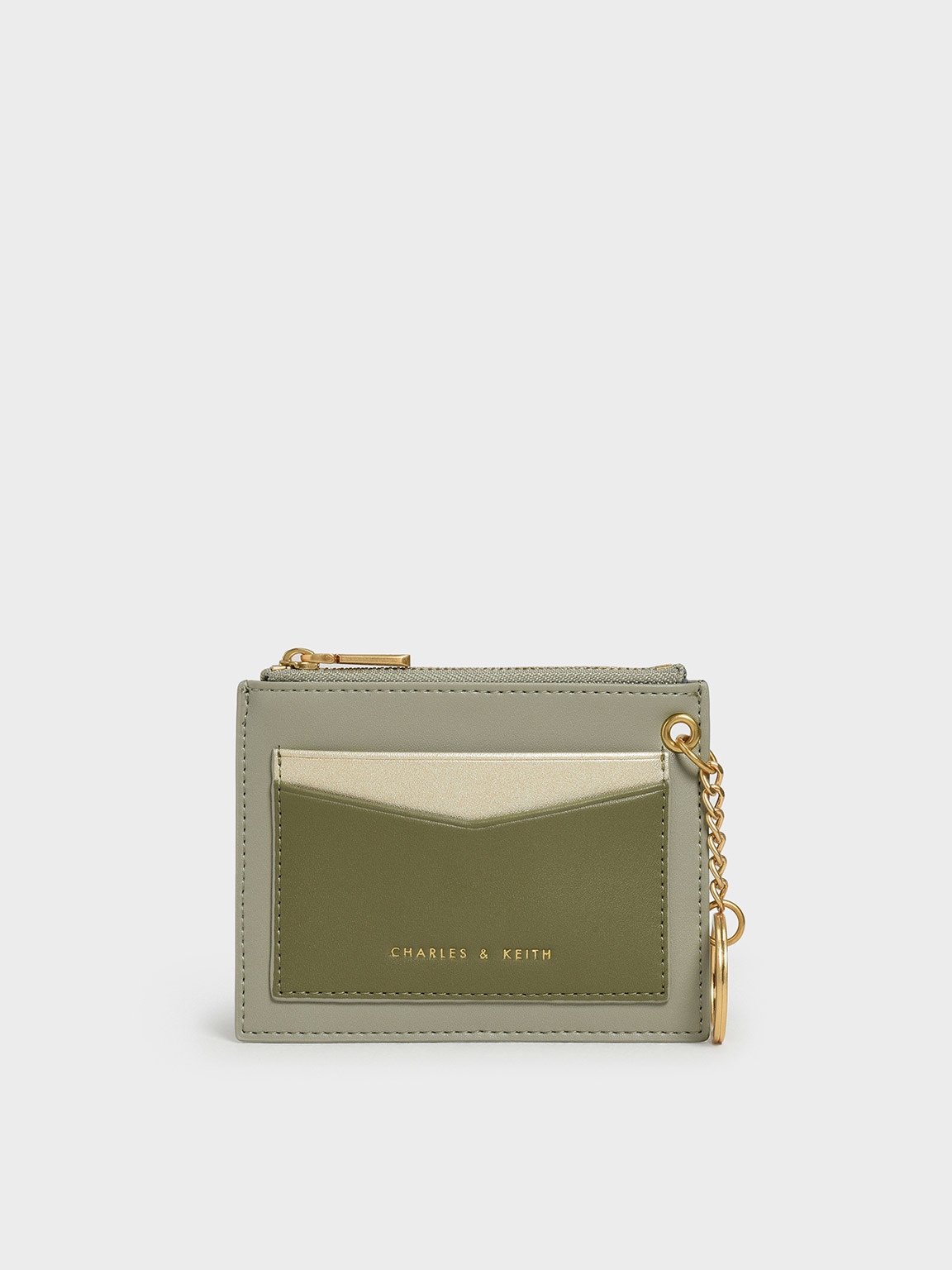 Green Chain Link Shoulder Bag, CHARLES & KEITH