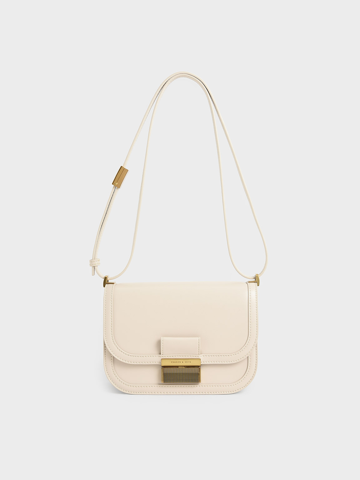 Ivory Celia Quilted Tote Bag - CHARLES & KEITH International