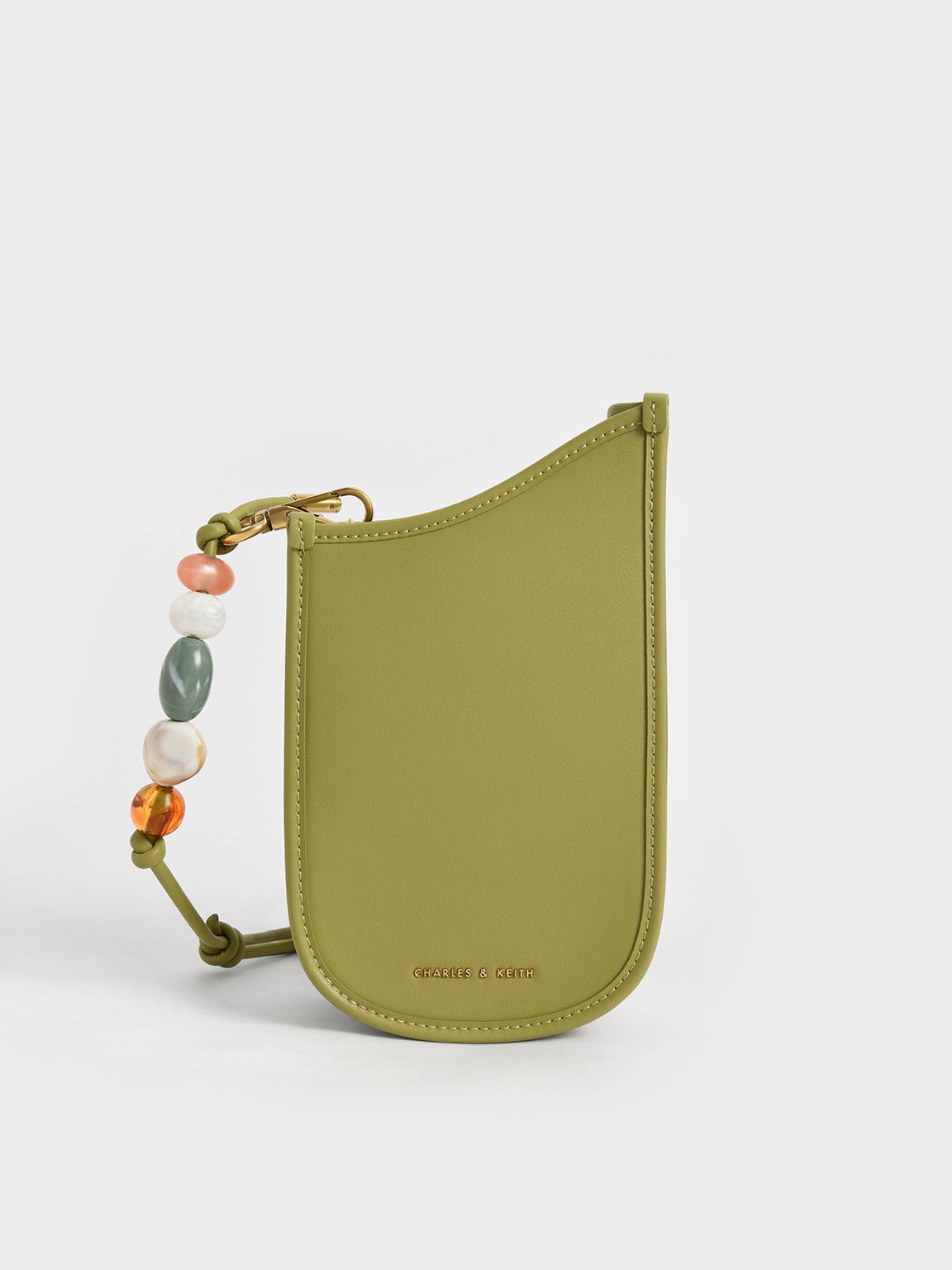 Avocado Aviary Bead-Embellished Strap Phone Pouch - CHARLES & KEITH  International