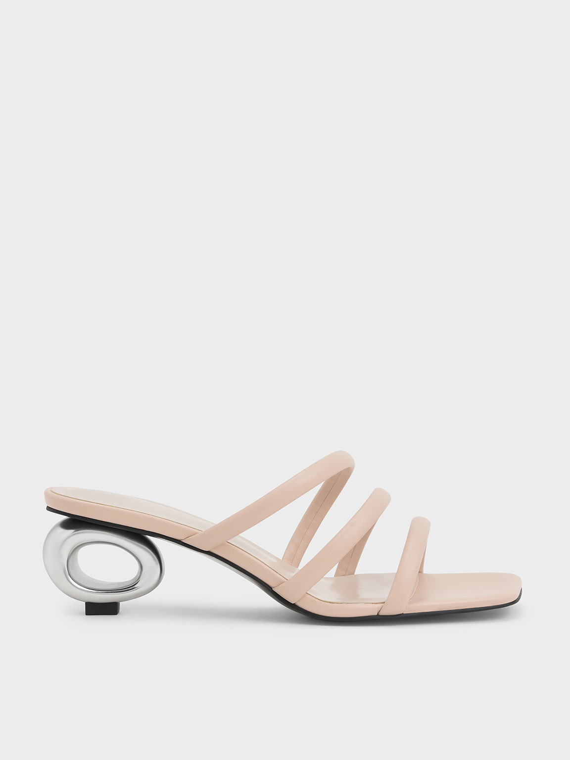 Charles & Keith Women's Sculptural Heel Sandals