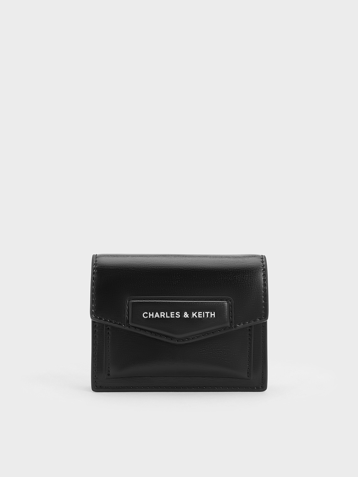 Noir Adelie Envelope Card Holder - CHARLES & KEITH SG