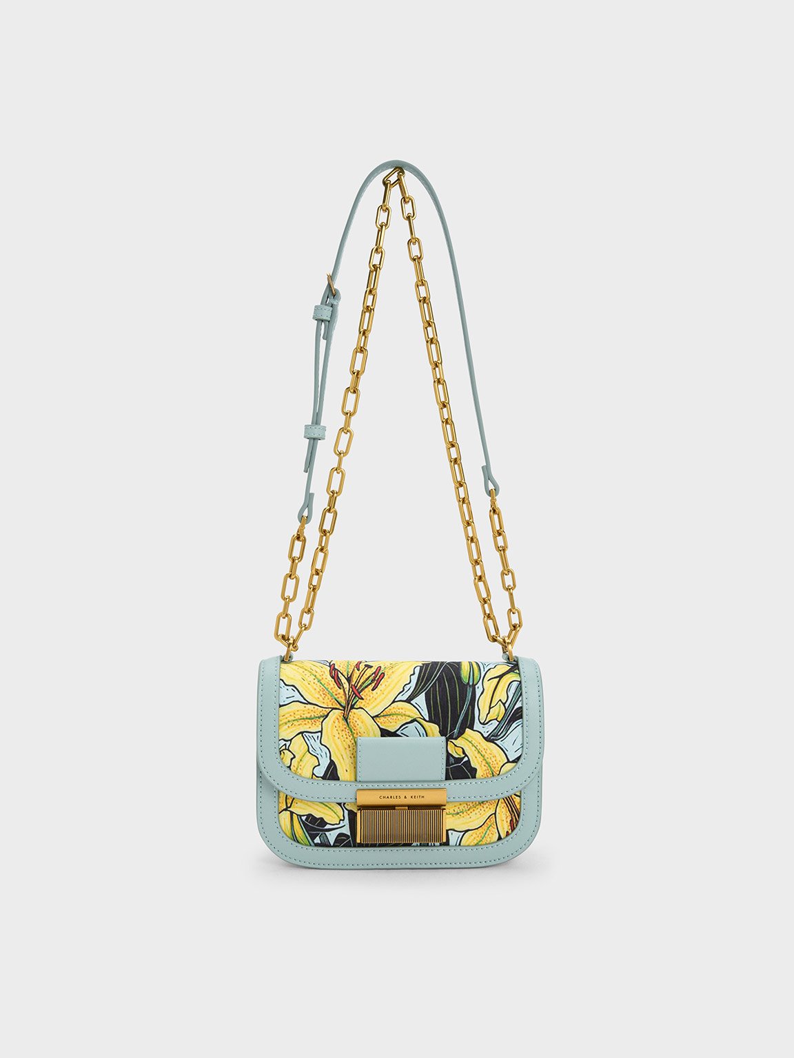 Blue Charlot Botanical Print Bag | CHARLES & KEITH