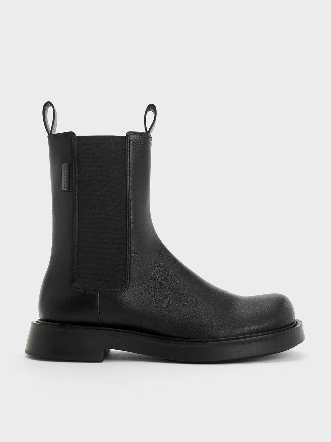 Black Bryn Chelsea Boots - CHARLES & KEITH AU